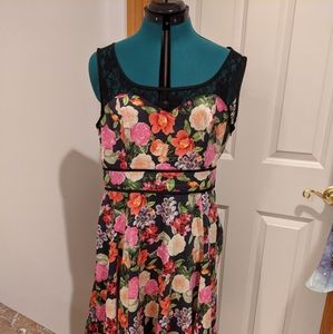 Hearts and roses pinup dress